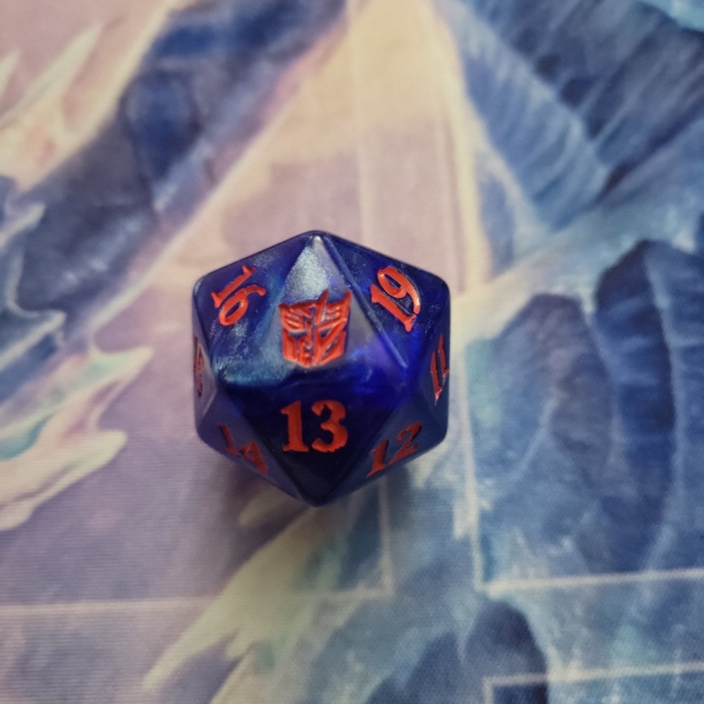 Oversized Spindown Dice Magic the Gathering - Autobots